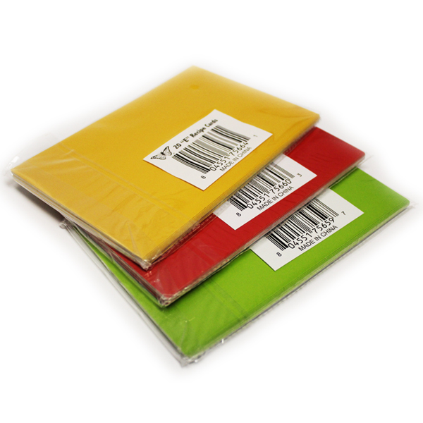recipe cards complete set of 60 blank s e fp personal recipe cards