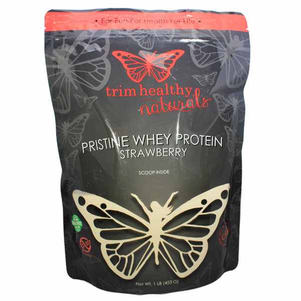 Pristine Whey Protein Powder 16oz Bag Strawberry Trim Healthy Pristine Whey Protein Powder 16oz Bag Strawberry